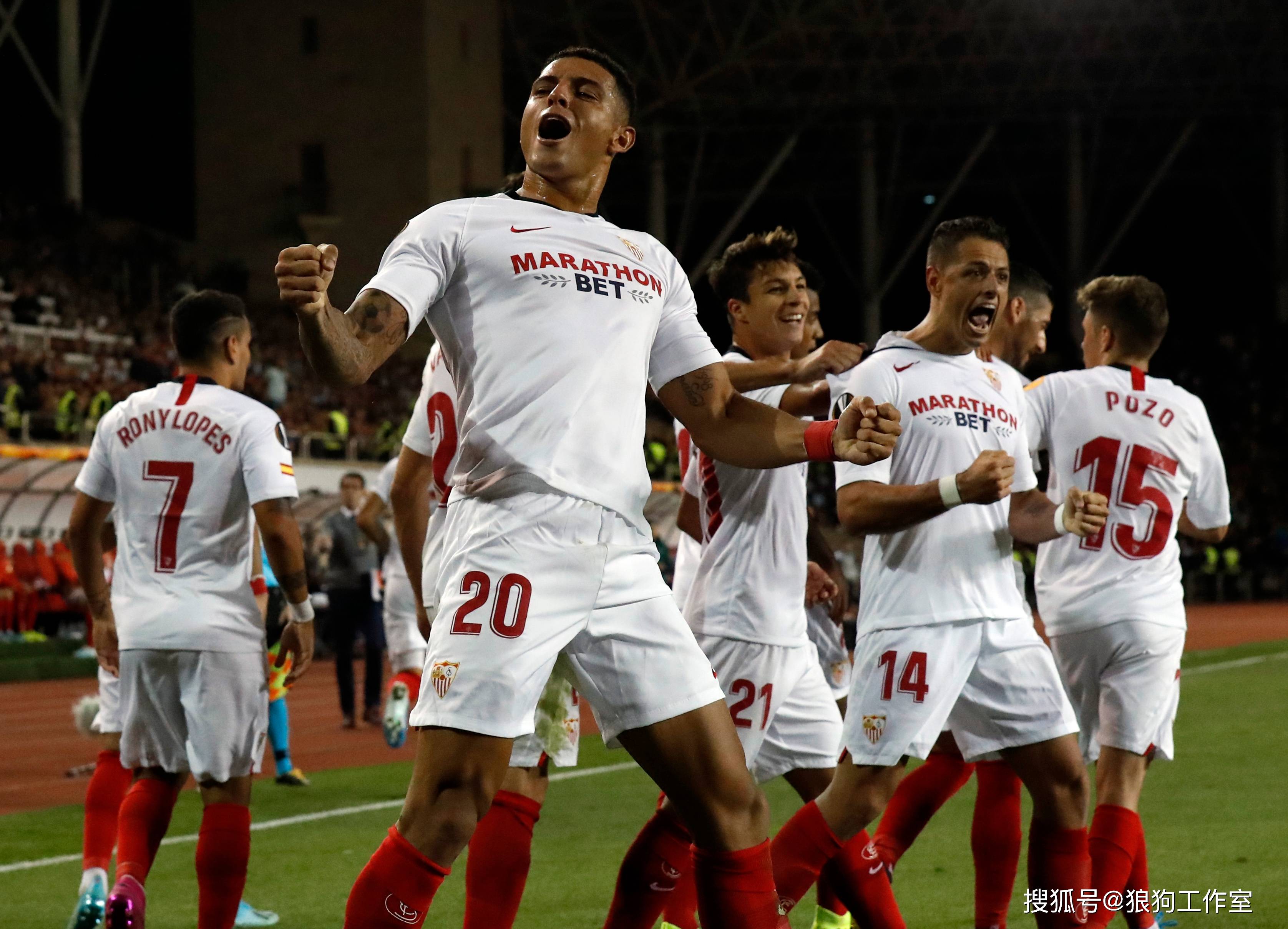 包含塞维利亚与毕尔巴鄂竞技狭路相逢的词条